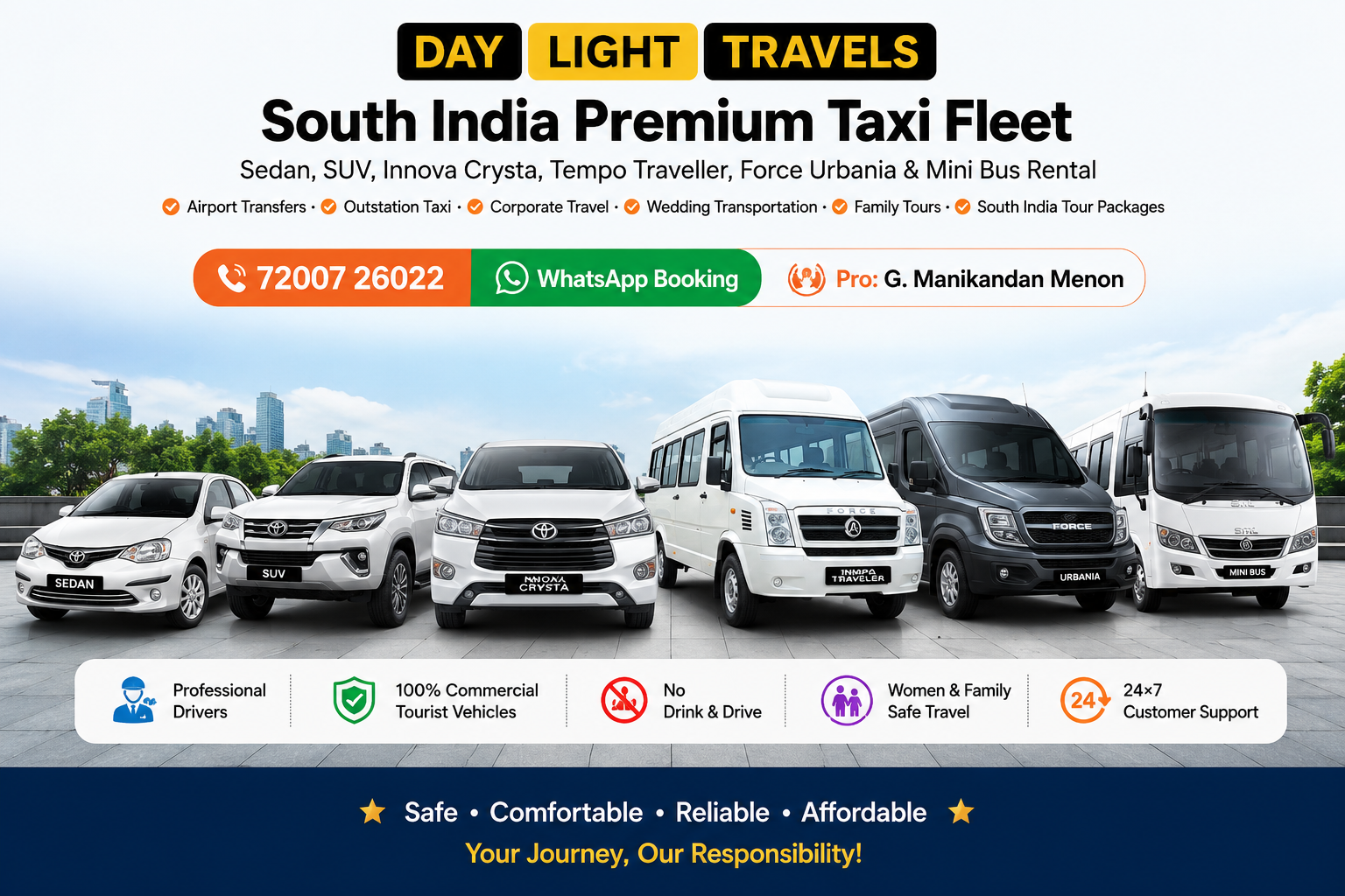 Day Light Travels Premium Vehicle Fleet