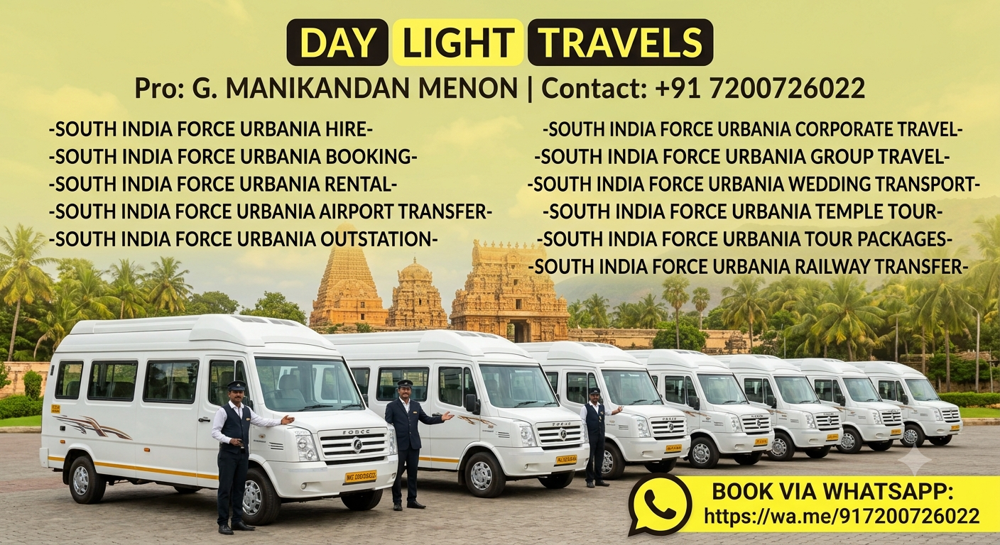 South India Force Urbania Rental Service