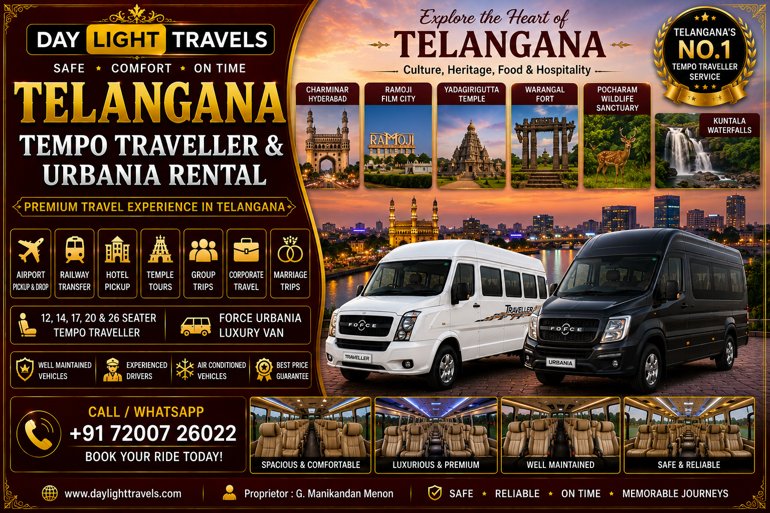 Telangana Tempo Traveller