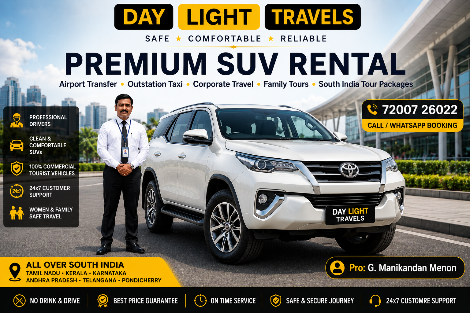SUV Rental South India